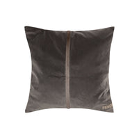 Coussin décoratif en velours bande - Gris Foncé