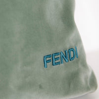Coussin décoratif en velours à bandes - Vert