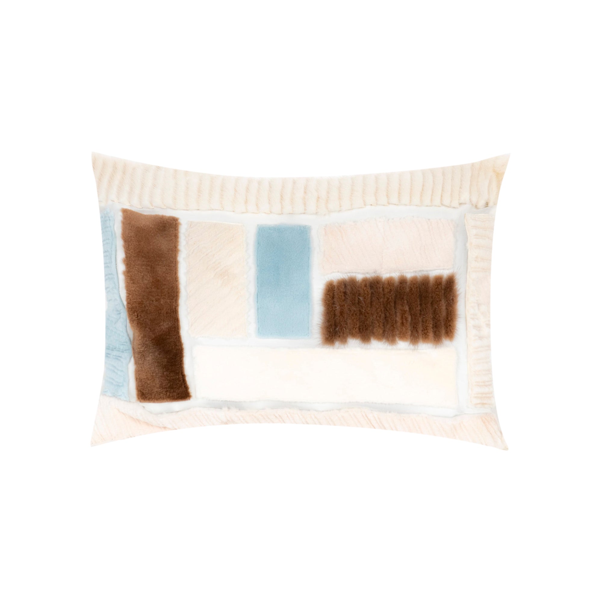Coussin rectangulaire patchwork - Multicolore