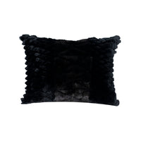 Coussin décoratif texturé - Noir