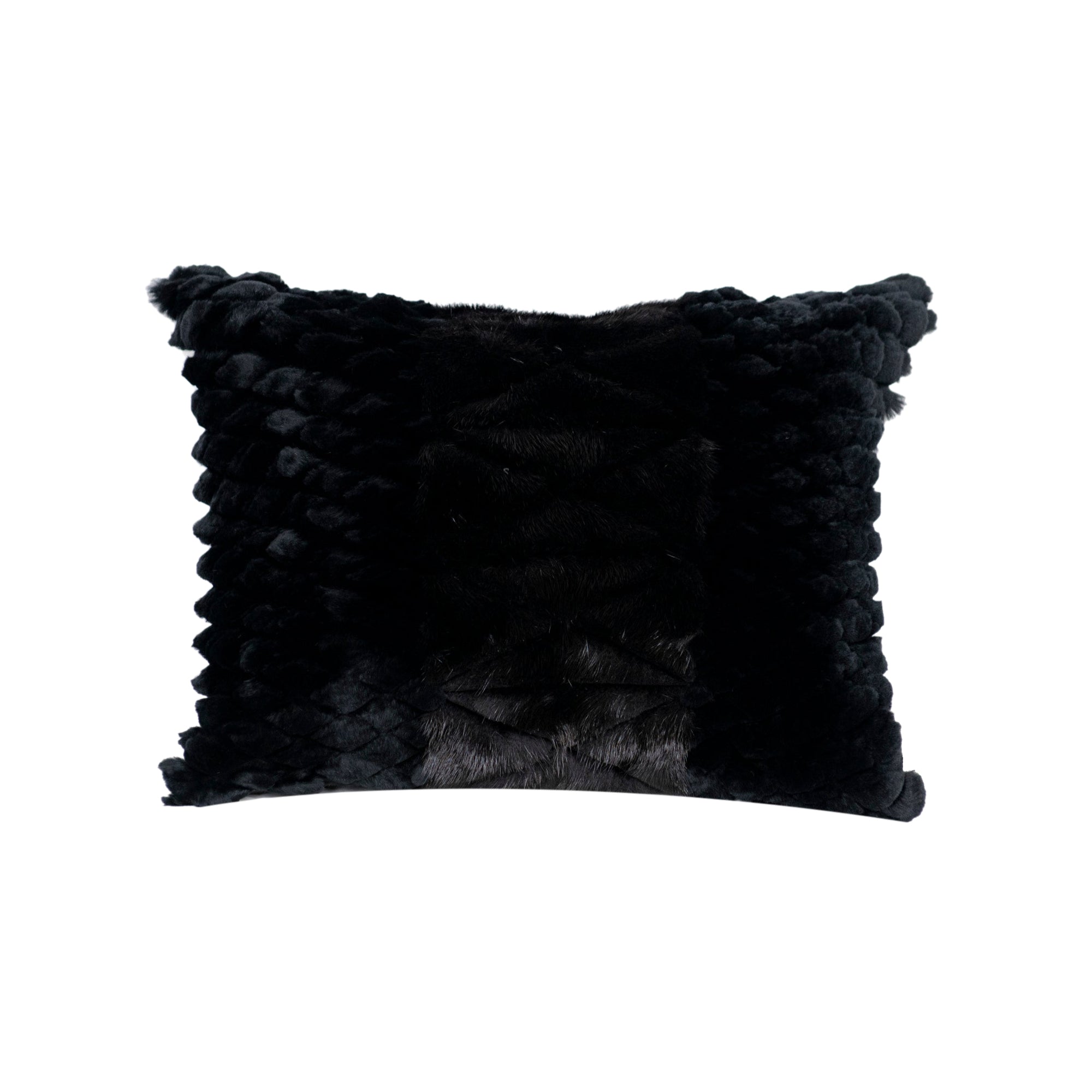 Coussin décoratif texturé - Noir