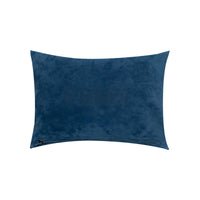 Coussin rectangulaire en velours embossé - Bleu Foncé