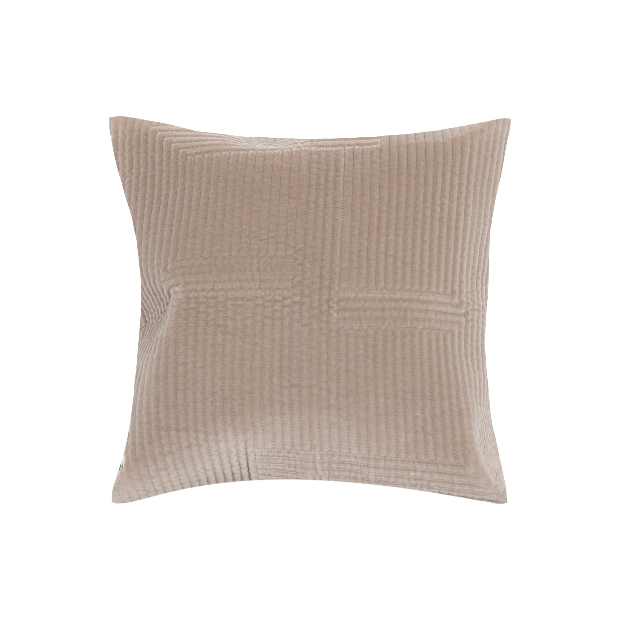 Coussin à motif grille - Beige