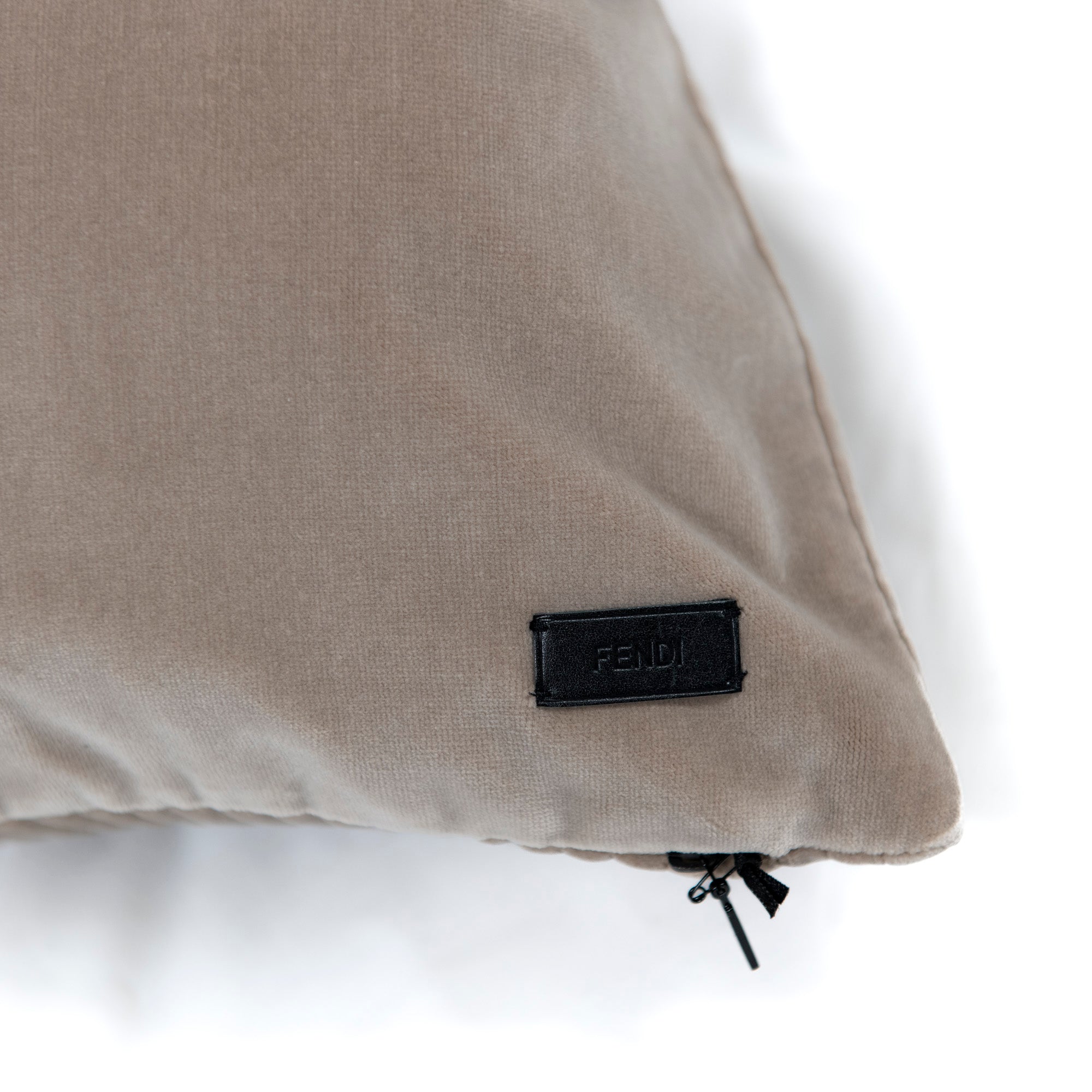 Coussin à motif grille - Beige