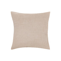 Coussin en laine polaire à motif rectangulaire - Beige