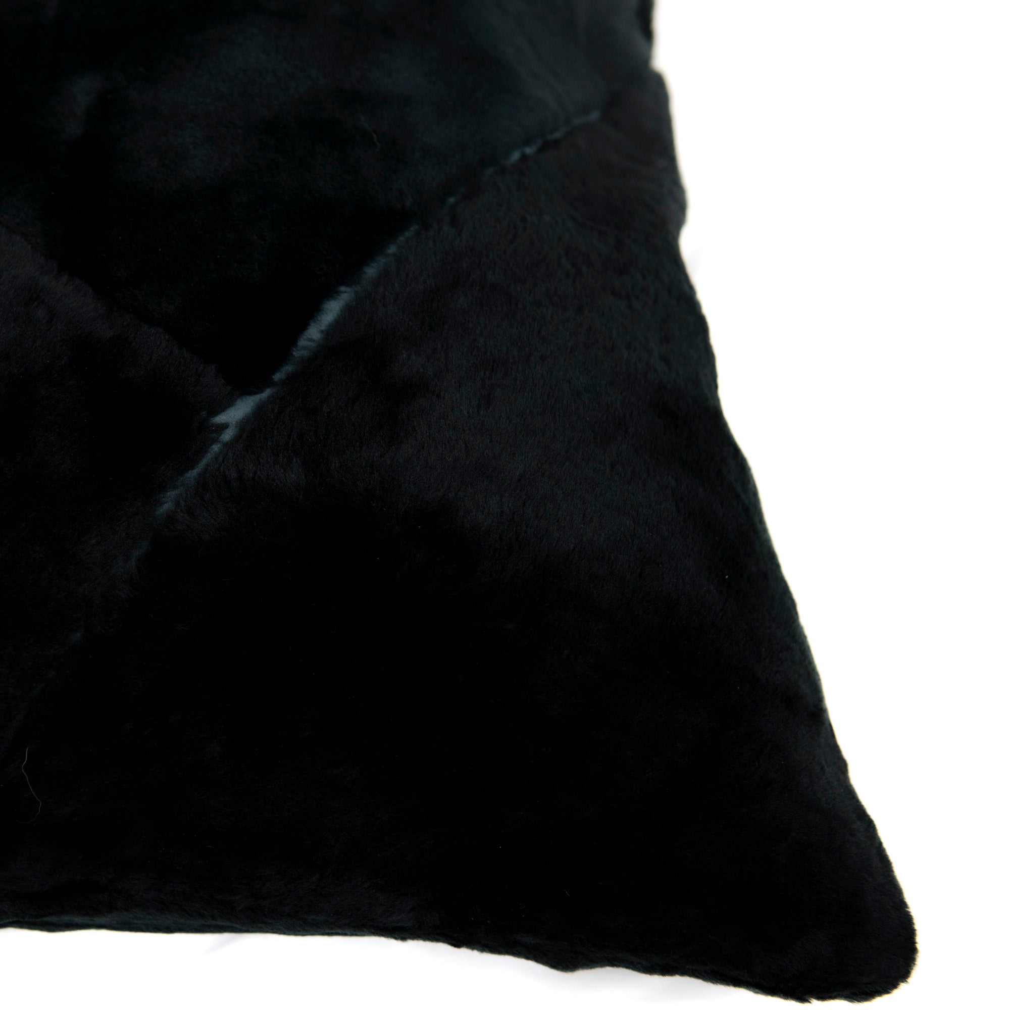 Coussin décoratif en velours - Noir