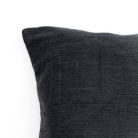 Coussin en laine mélangée géométriques - Gris Foncé