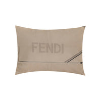 Coussin rectangulaire en cuir - Taupe