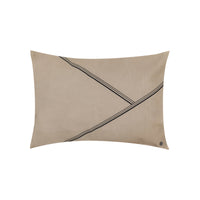 Coussin rectangulaire en cuir - Taupe