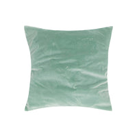 Coussin carré en velours à éclat subtil - Vert Clair