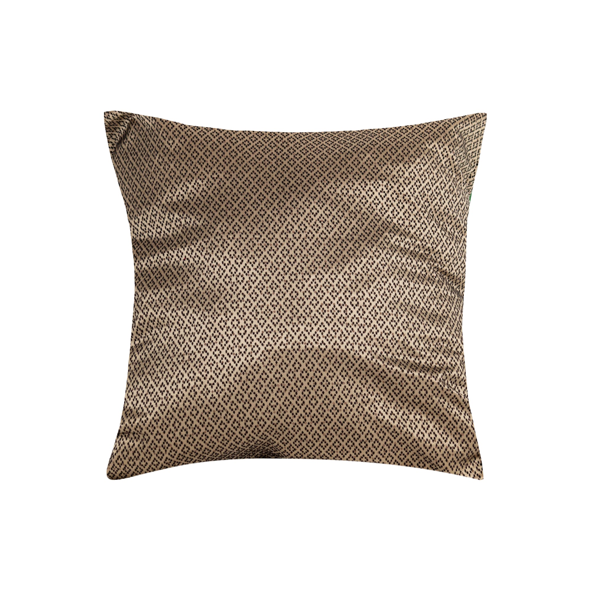 Coussin à motif brillant - Beige & Noir