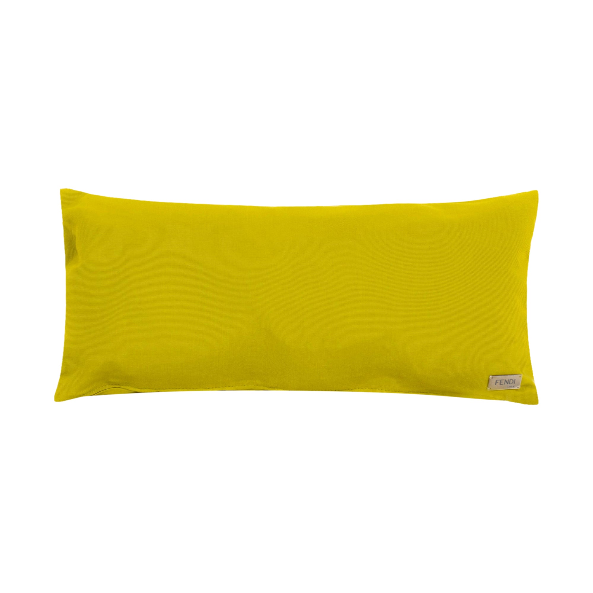 Coussin décoratif à texture visible - Jaune Vif