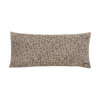 Coussin lombaire à motif mosaïque - Beige & Noir
