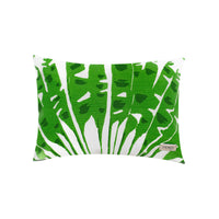 Coussin rectangulaire à motif tropical - Vert