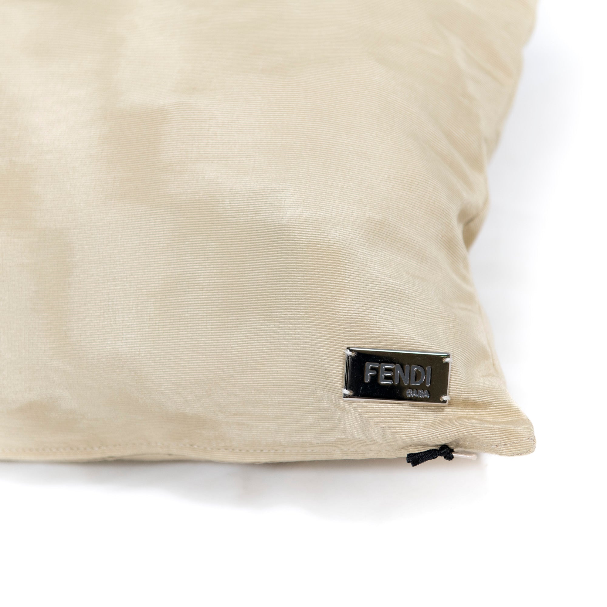 Coussin décoratif satiné - Doré Clair