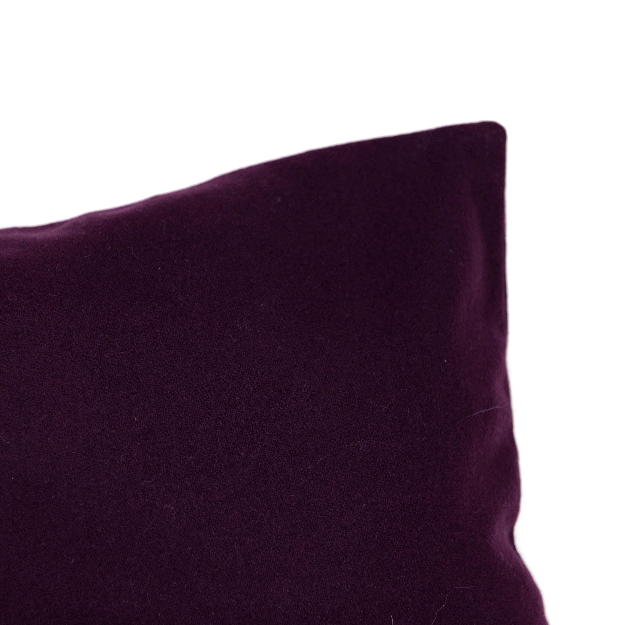 Coussin rectangulaire en laine - Violet