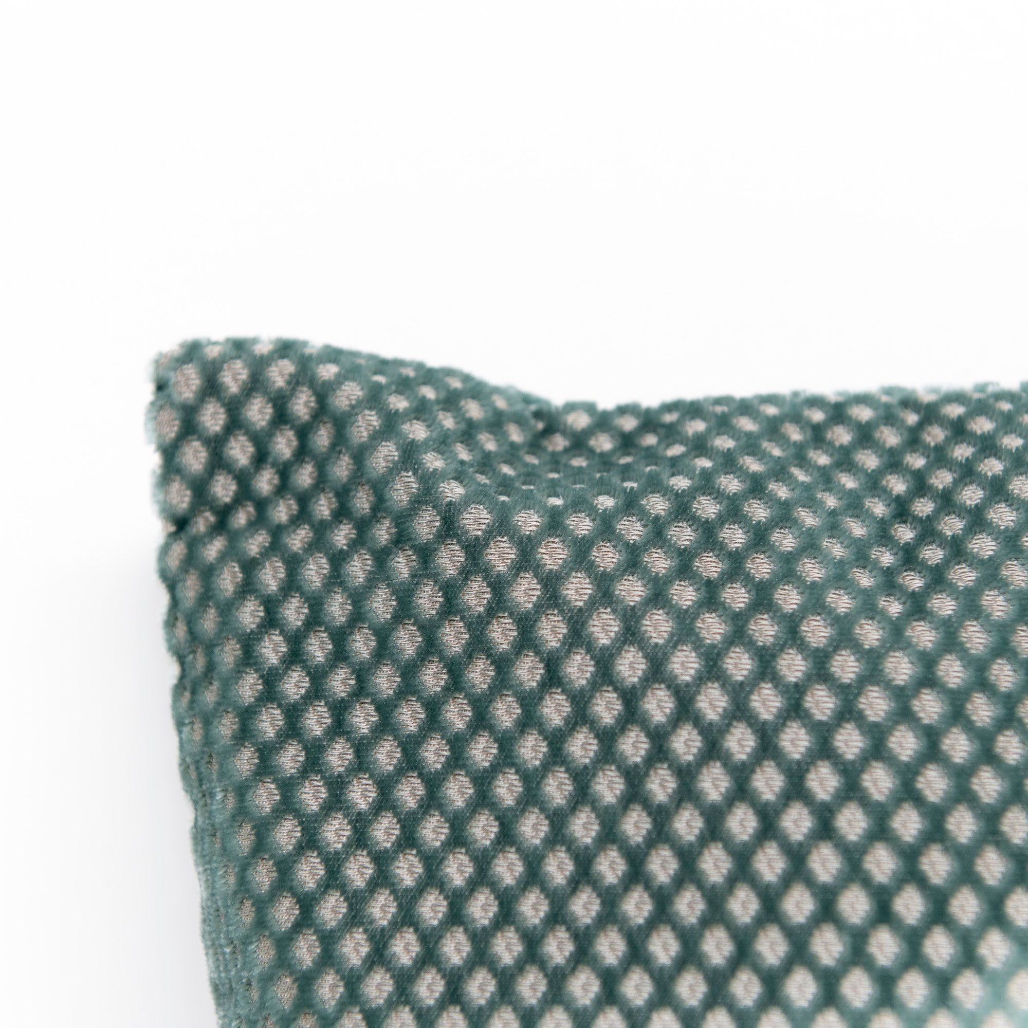 Coussin décoratif à motifs en losange - Beige Clair