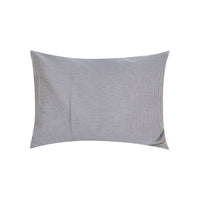 Coussin rayé en coton mélangée - Blanc & Marine
