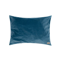 Coussin rectangulaire velouté - Bleu