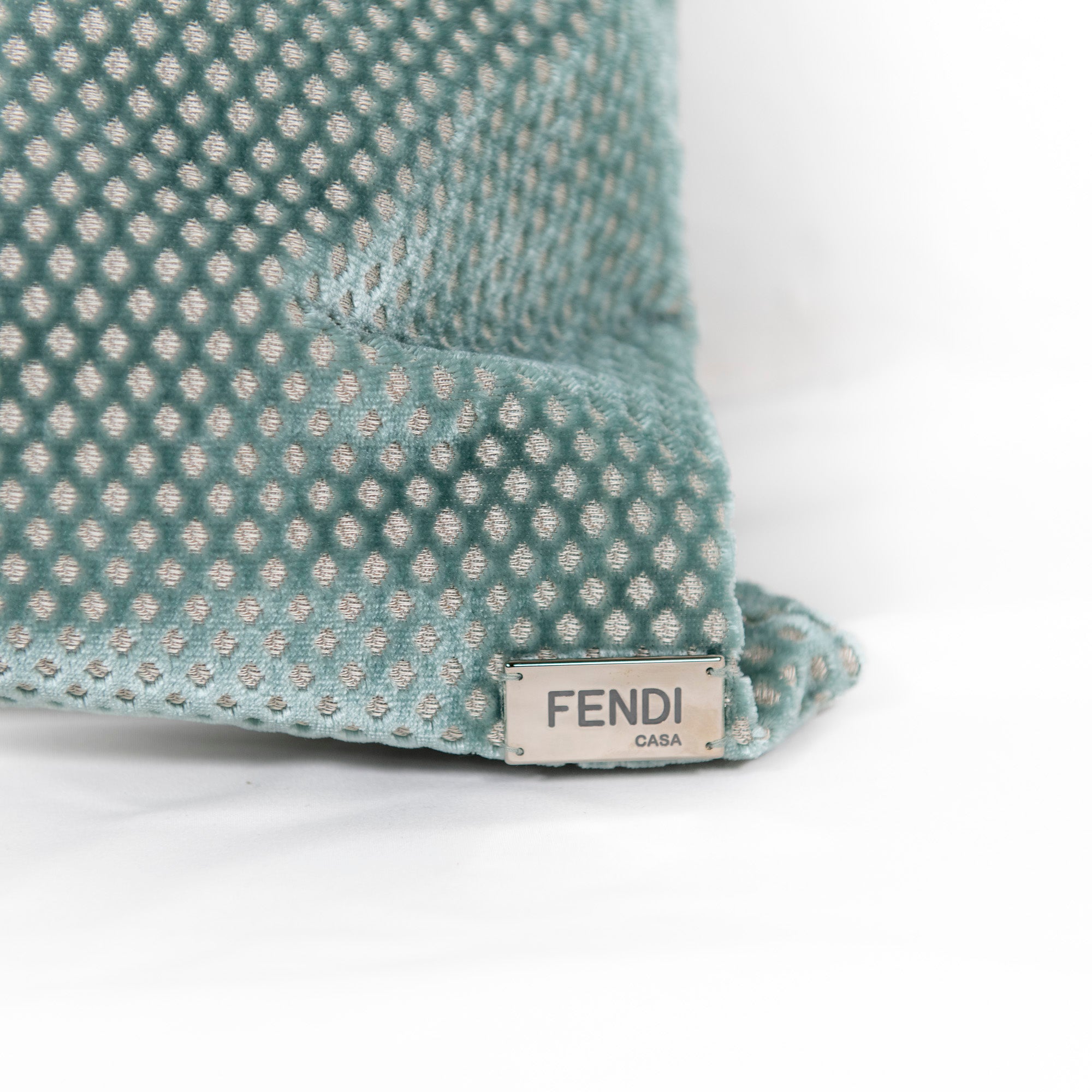 Coussin décoratif à motif géométrique - Vert Clair