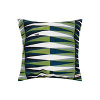 Coussin à motifs géométriques ondulés - Multicolore