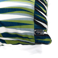 Coussin à motifs géométriques ondulés - Multicolore