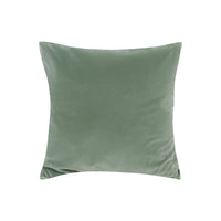 Coussin carré en velours - Vert Sauge
