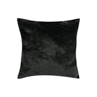 Coussin carré à texture shaggy - Noir