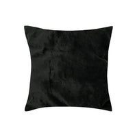 Coussin décoratif à texture pelucheuse - Noir