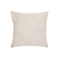 Coussin tissé texturé en coton - Beige Clair