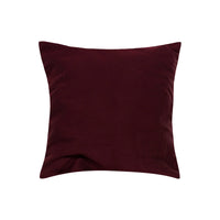 Coussin velours surpiqûres géométriques - Bourgogne