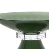 Coupe décorative en cristal à finition brillante - Vert