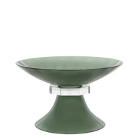 Coupe décorative en cristal à finition brillante - Vert