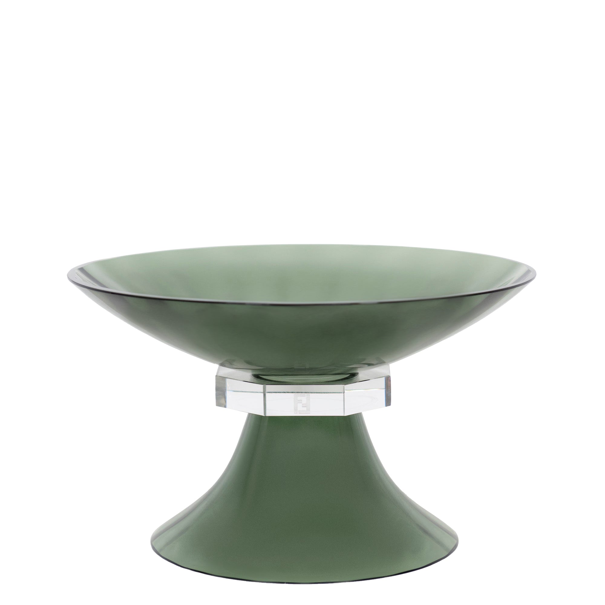 Coupe décorative en cristal à finition brillante - Vert