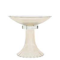 Coupe en cristal sur pied à motifs - Bronze