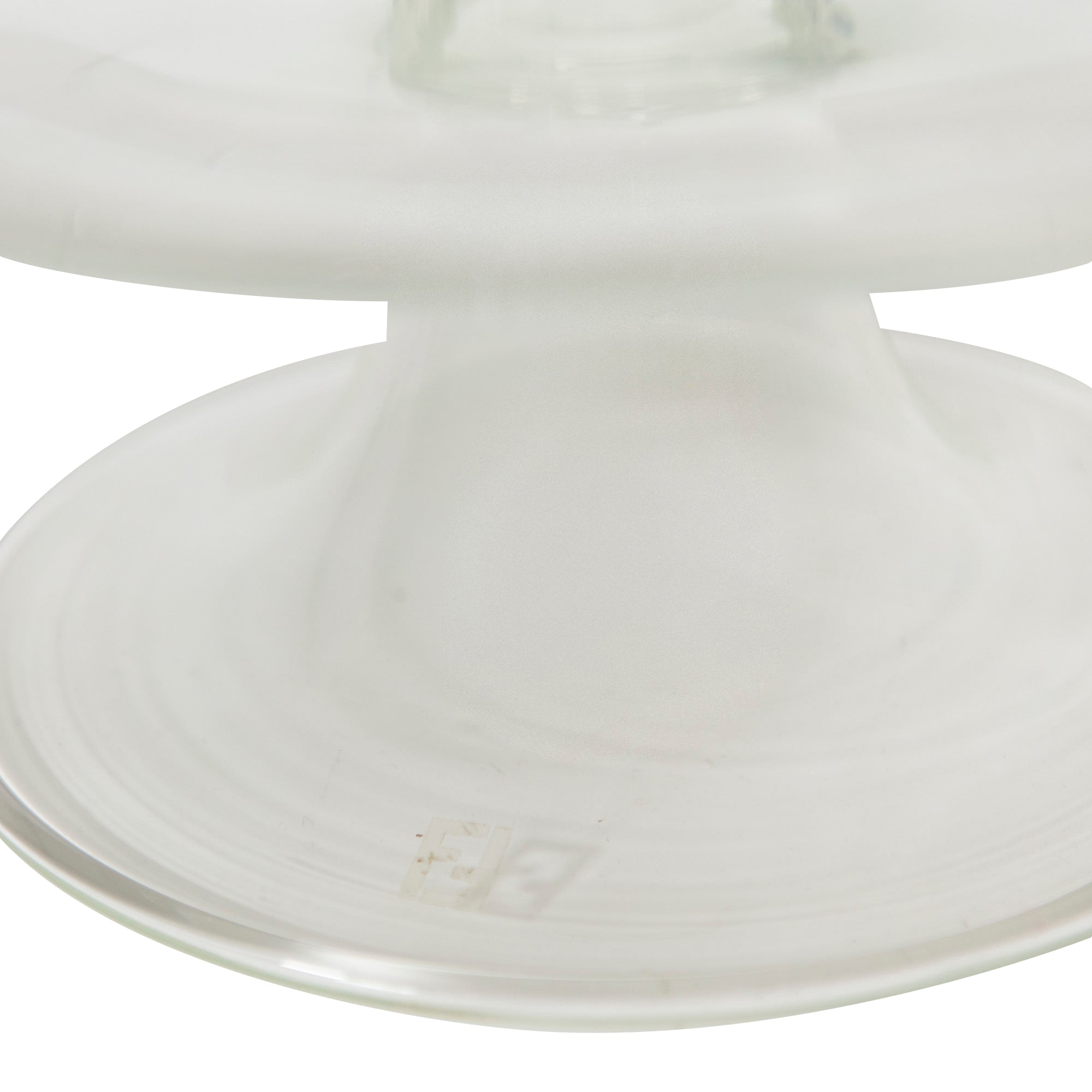 Coupe sur pied en cristal à forme ronde - Transparent