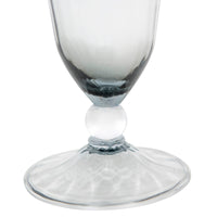 Flûte à champagne en cristal - Bleu Gris