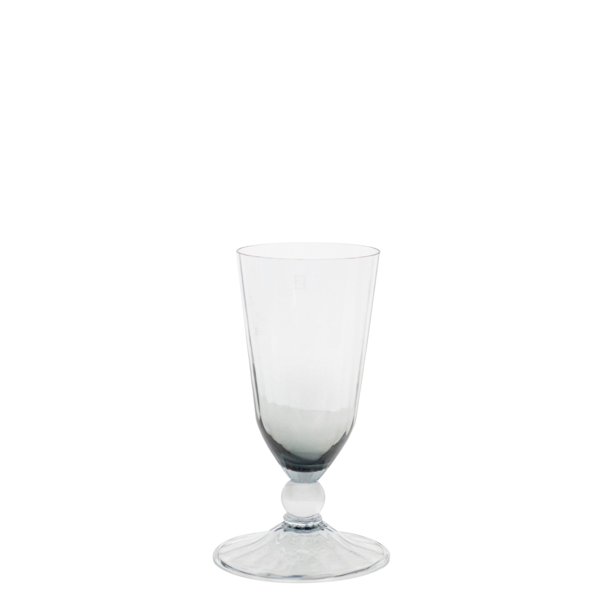 Flûte à champagne en cristal - Bleu Gris