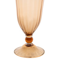 Flûte à champagne en cristal à perles - Bronze