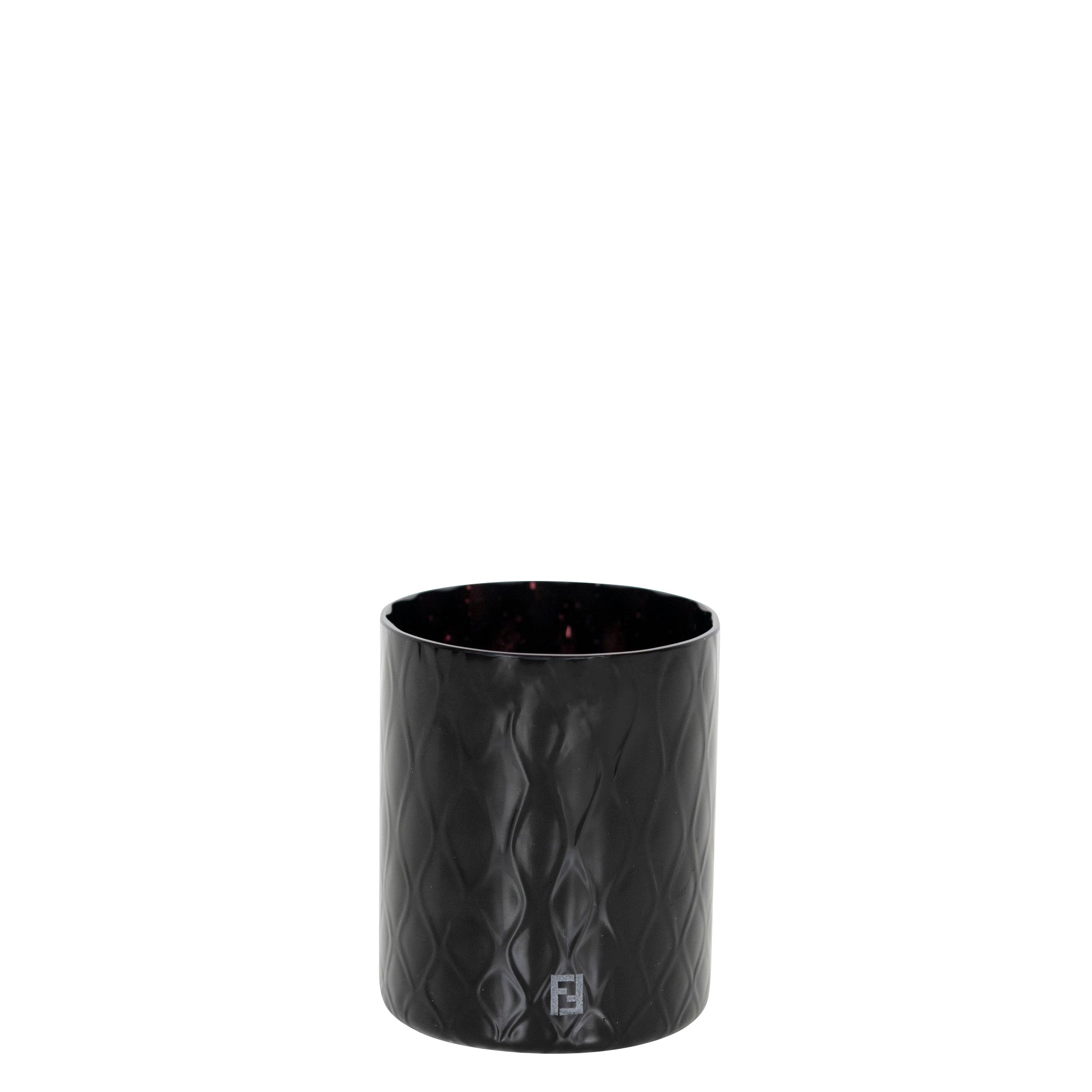 Porte-crayons en cristal texturé - Noir