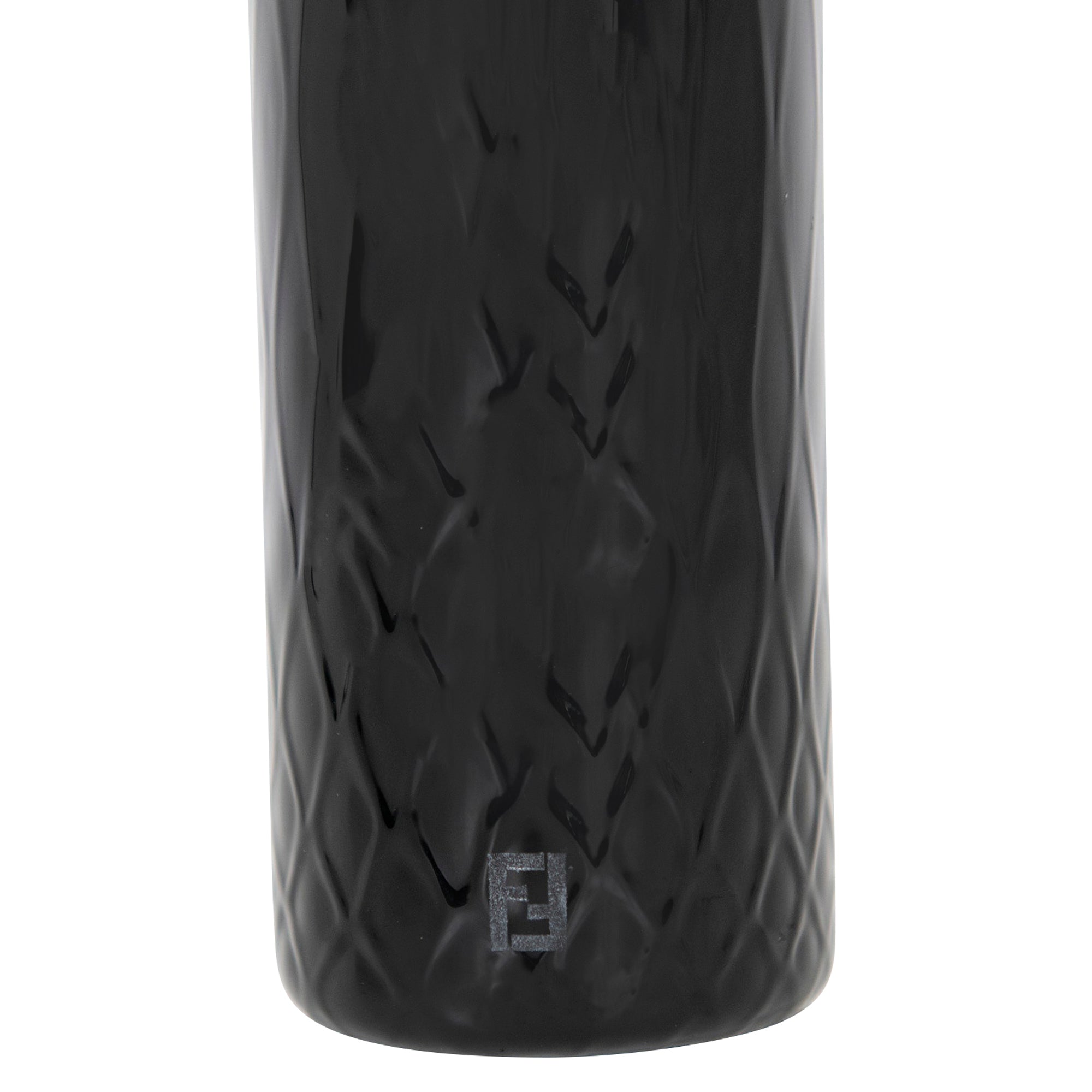 Verre en cristal à motif en relief - Noir