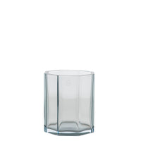 Vase en cristal octogonal - Bronze