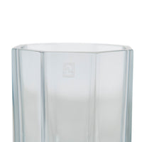Vase en cristal octogonal - Bronze