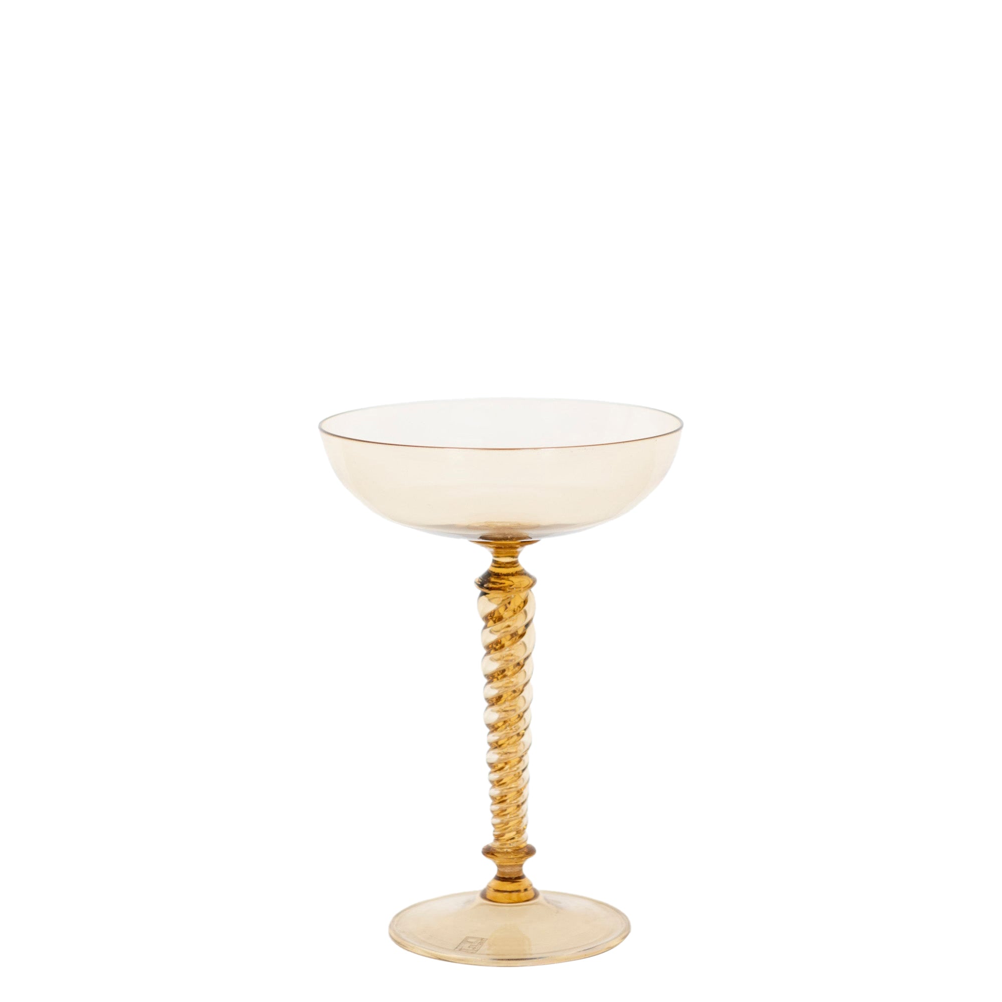 Coupe à champagne en cristal - Bronze