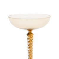 Coupe à champagne en cristal - Bronze