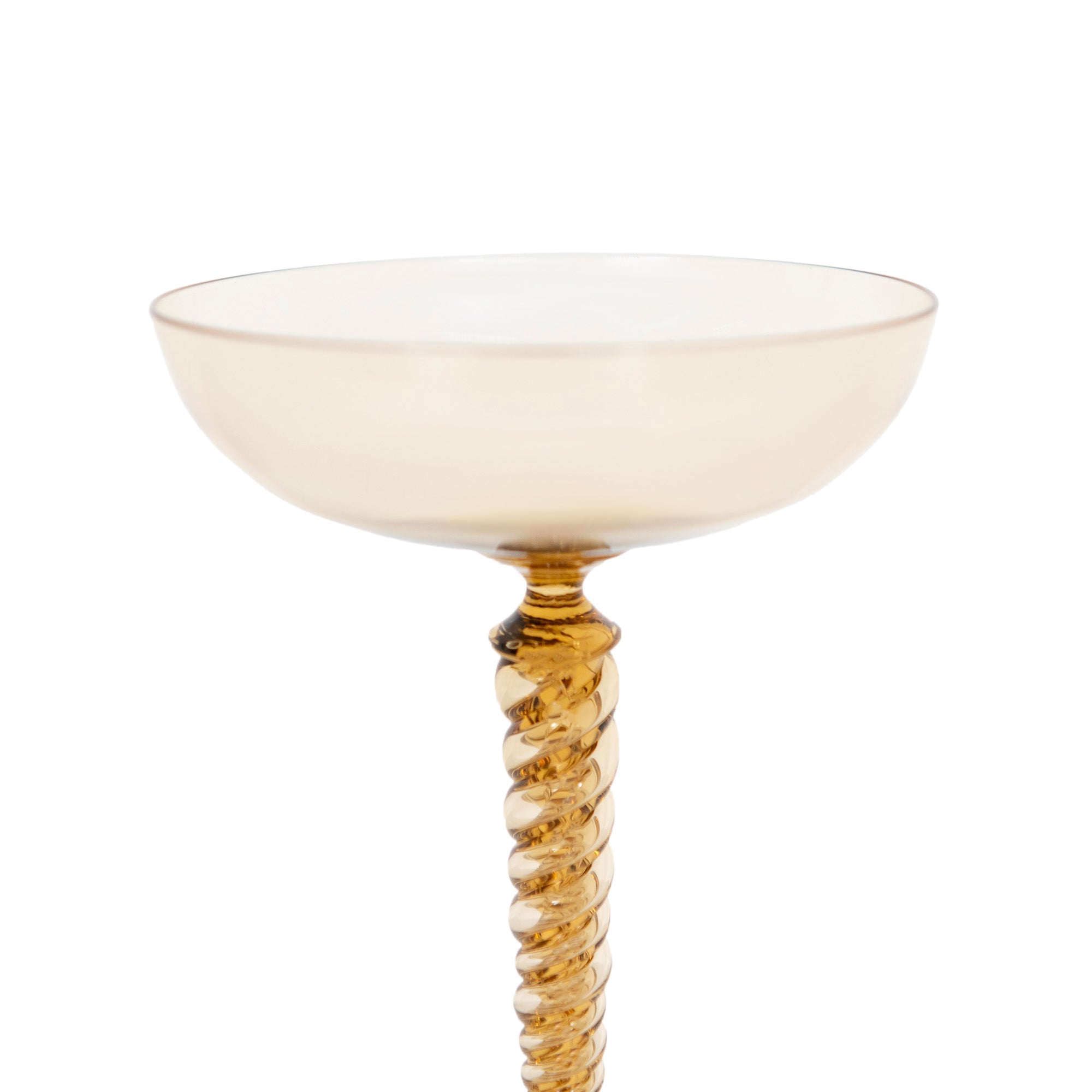 Coupe à champagne en cristal - Bronze