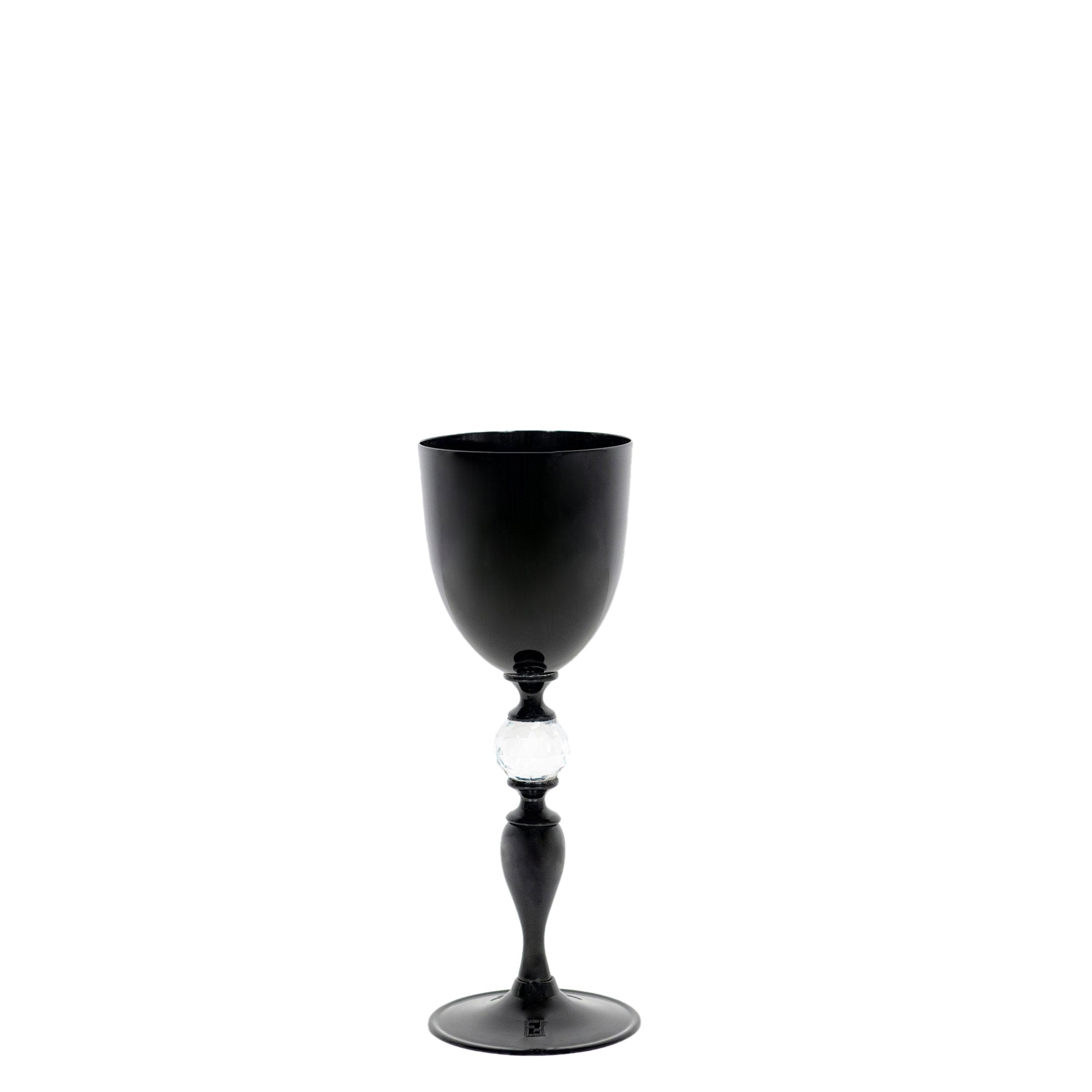Verre à vin en cristal - Noir