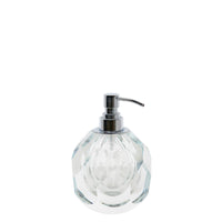 Distributeur de savon en cristal facetté - Transparent