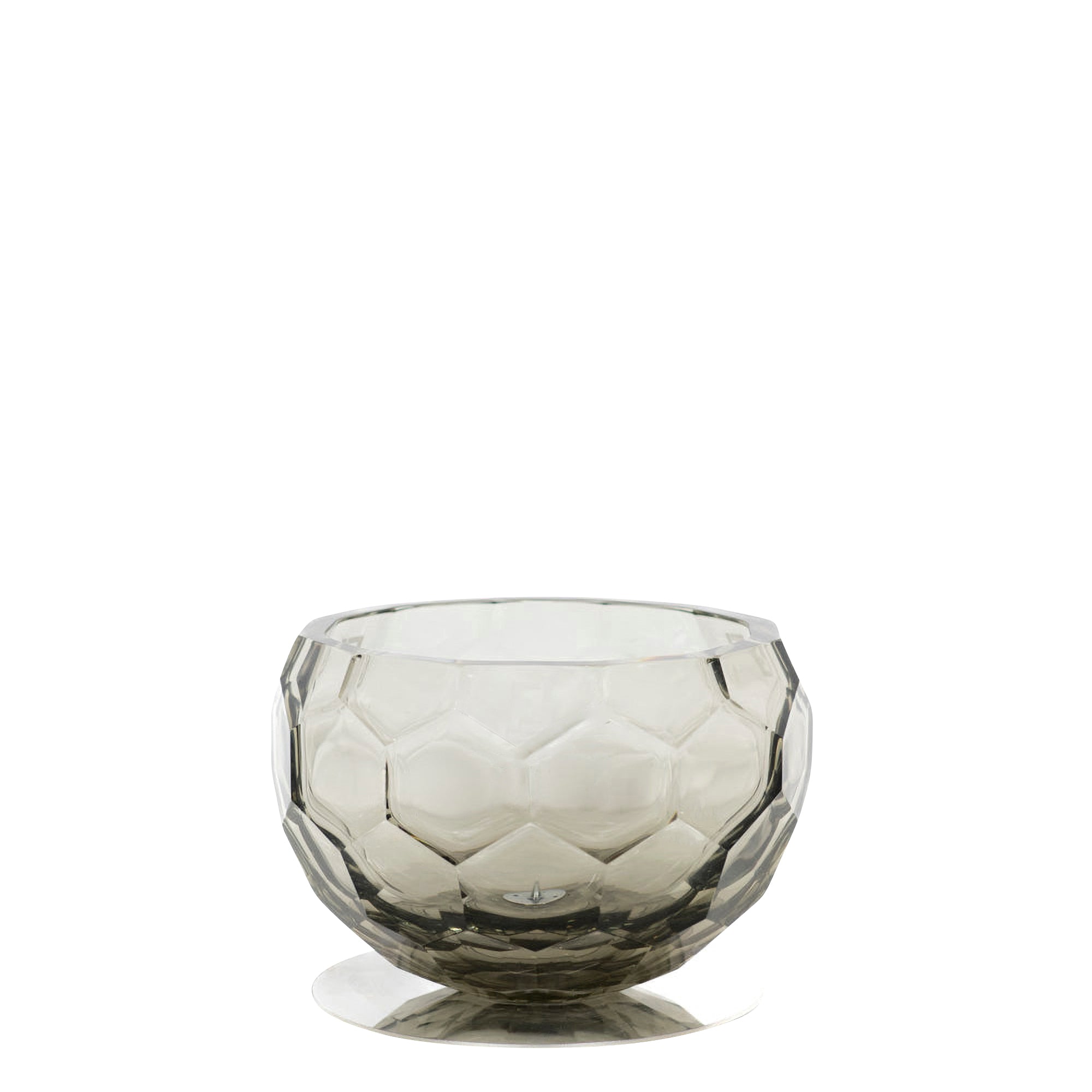 Lanterne en cristal à motifs hexagonaux - Gris