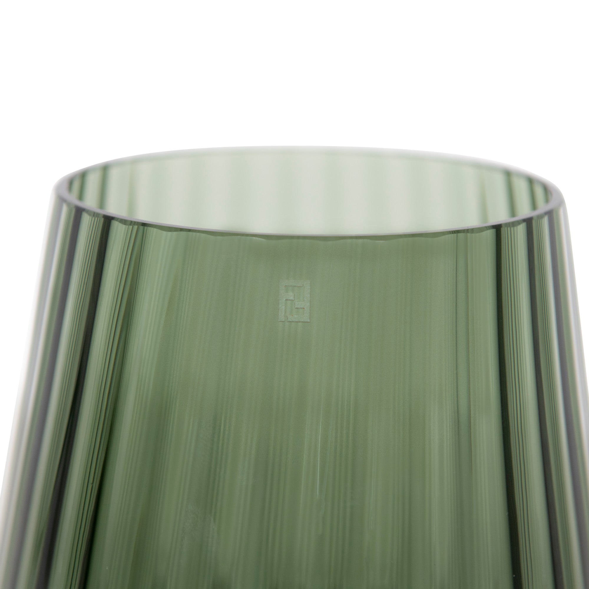 Lanterne en cristal à rayures - Bronze